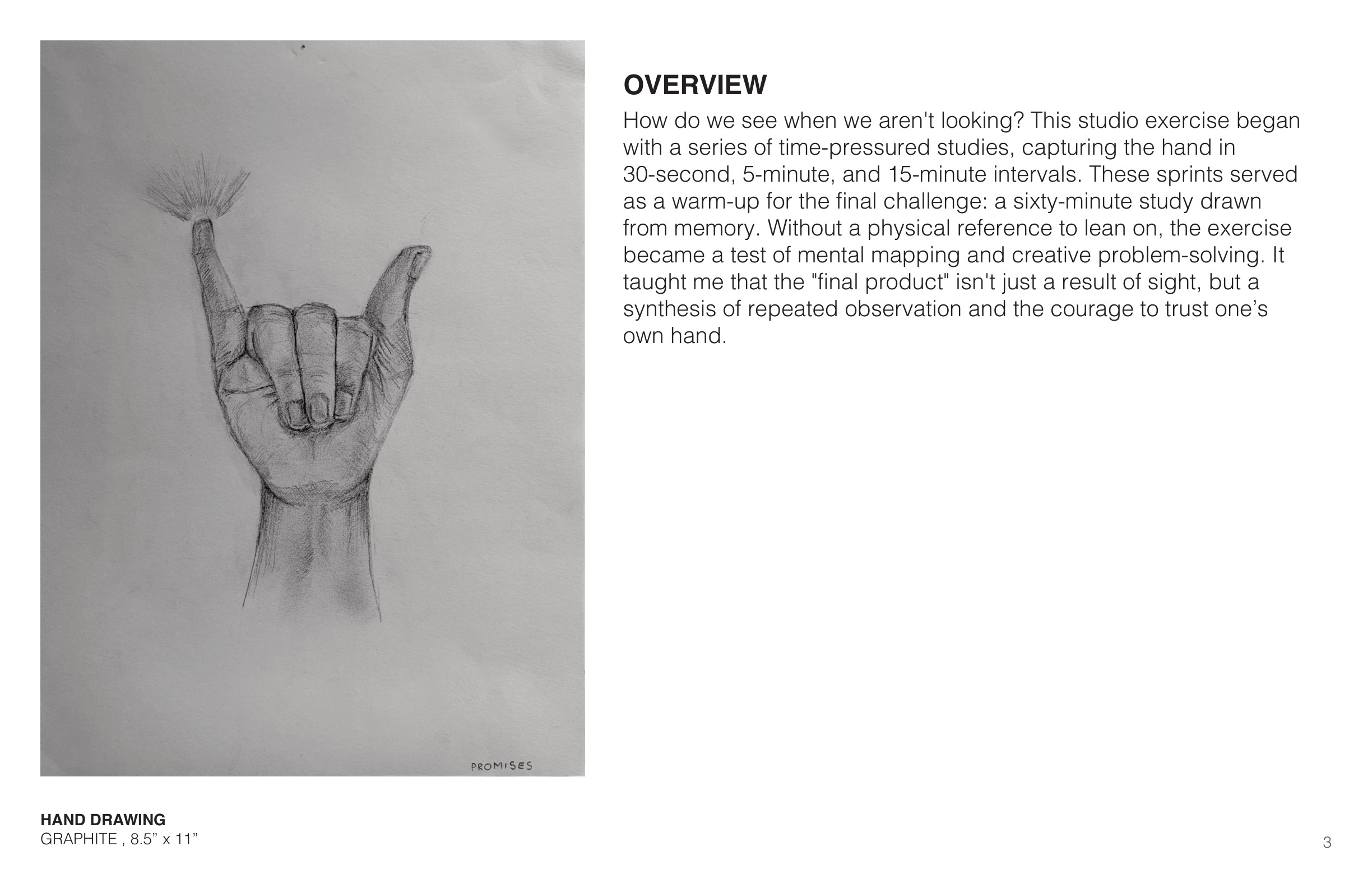 Hand Drawing Studies