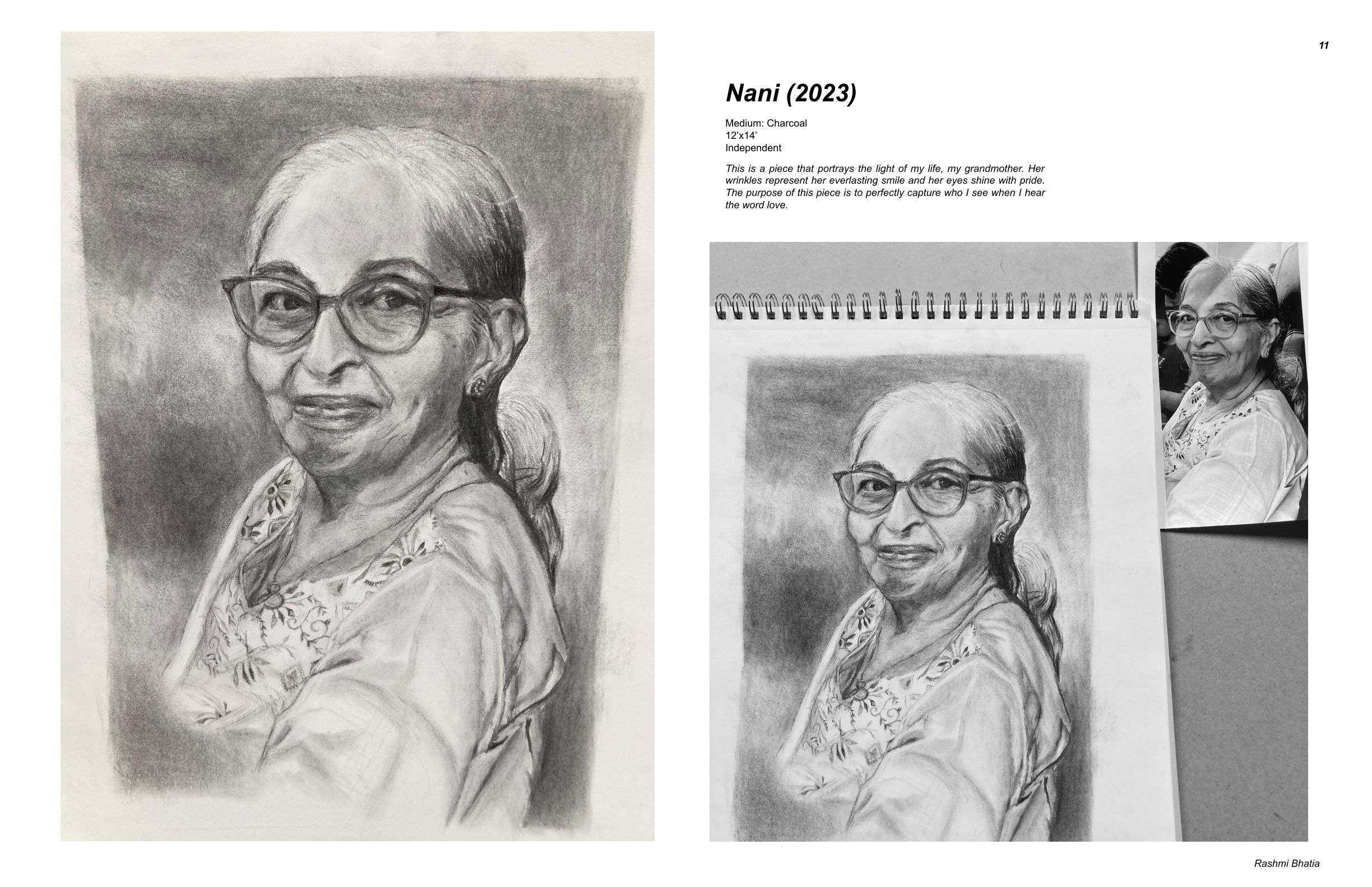 Nani - Charcoal Portrait